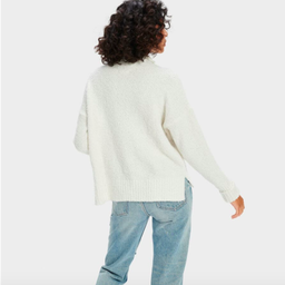 SAGE Mock Turtleneck Cream